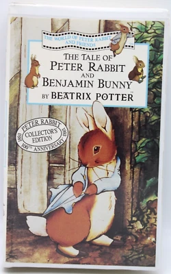 The Tale of Peter Rabbit & Benjamin Bunny VHS 1993 Collectors Edition 100th Annv Foto 1 de 4