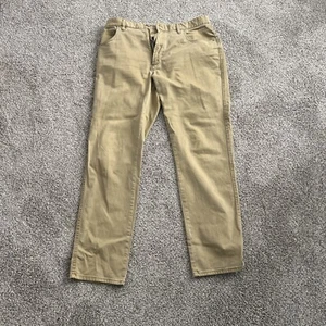 Pantalones Brooklyn Cremieux para hombre talla 34x32 algodón/lino 5 bolsillos rectos - Imagen 1 de 6