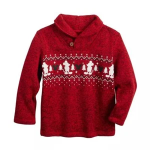 Suéter polar cuello chal Disney Mickey Mouse niño pequeño 5T - Imagen 1 de 2