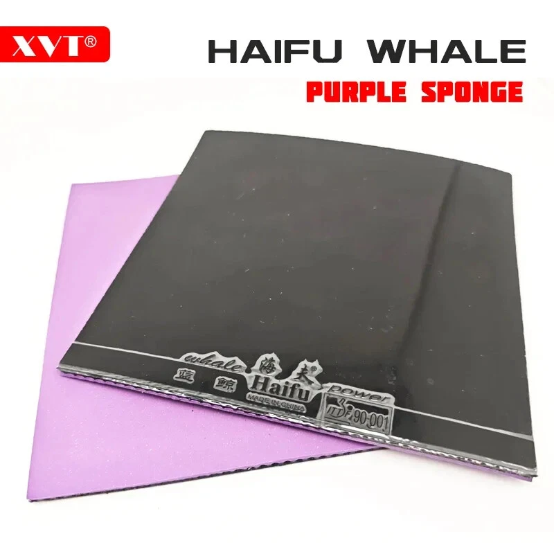 XVT ITTF Approved HAIFU Whale/Shark Purple sponge Table Tennis rubber