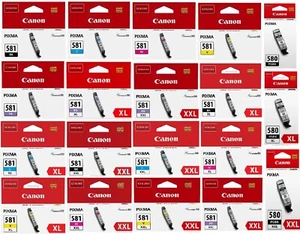 Canon Ink Cartridges PGI-580 XL XXL & CLI-581 XL XXL LOT - Picture 1 of 36