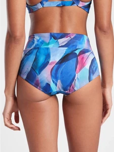 Athleta Malibu Printed Swim Boyshort, Make A Splash Cool, Size S, NWT - Picture 1 of 4