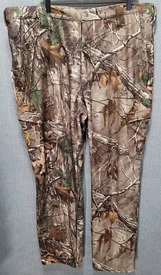 BROWNING CAMOFLAUGE HUNTING CARGO PANTS Men's Size XL Realtree Camo Print C37 - Image 1 of 4
