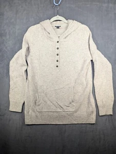 Patagonia Off Country Hoodie Sweater Henley Button Tan Khaki Speckle Womens Med - Picture 1 of 10