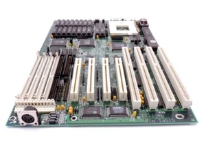 ECS SI5PI AIO REV. 1x Baby-AT Retro Motherboard Socket 4 Motherboard 512KB Cache - Picture 1 of 1