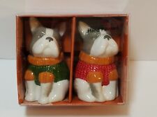 French Bulldog Fall Frenchie Sweater Salt & Pepper Shakers