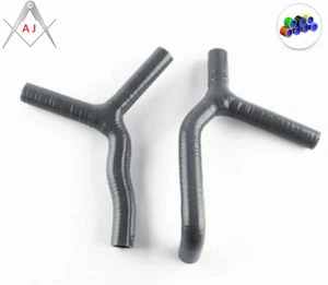 For KTM 85SX 85 SX 2003-2008 Silicone Radiator Coolant 3-ply Hoses Kit Black - Picture 1 of 3