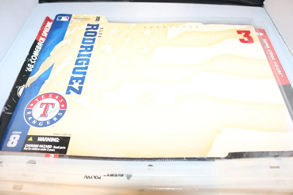 McFarlane Backing Poster Alex Rodriguez Texas Rangers - Image 1 of 1