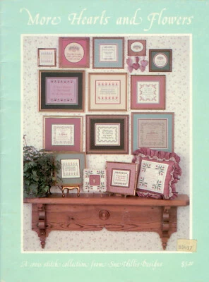 More Hearts and Flowers Cross Stitch Pattern - Sue Hillis Designs - Quotes - Image 1 of 2