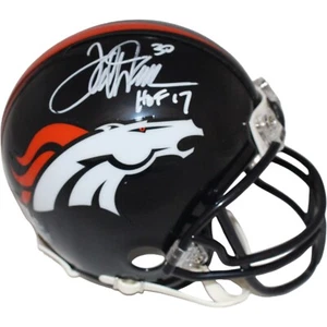 Terrell Davis Signed Denver Broncos VSR4 HOF Mini Helmet Beckett 42228 - Picture 1 of 4