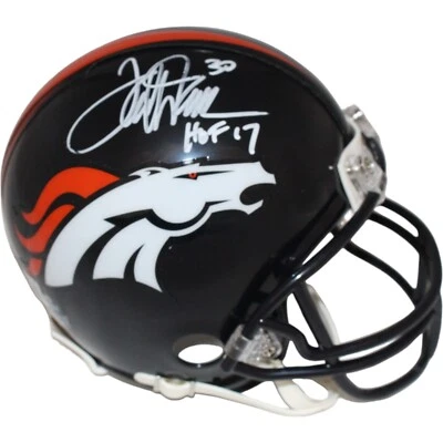 Minicasco Beckett 42228 firmado por Terrell Davis Denver Broncos VSR4 HOF Foto 1 de 4