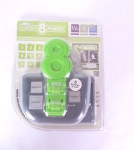 Lucky 8 Punch We R Memory Keepers Border and Corner Punch with Fancy Scroll - Picture 1 of 3