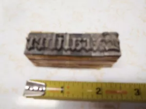 ~ EXCALIBER in Old English Lead Type ~ 15/16th inch - Picture 1 of 3