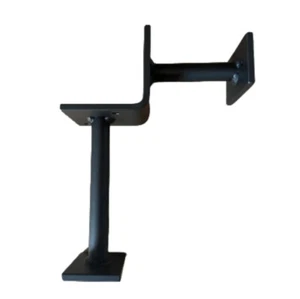 Industrielle Eisen Fußschiene Stützhalterung - schwarze Oberfläche, einfache Installation - Bild 1 von 4