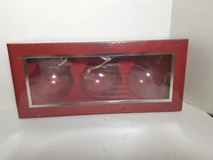3 Waterford Marquis Christmas Celebration Ornaments Clear New Sealed - Picture 1 of 9