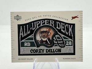 2003 UD NFL Patch Collection Corey Dillon #UD-20 Commemorative Patch Bengals - Picture 1 of 2