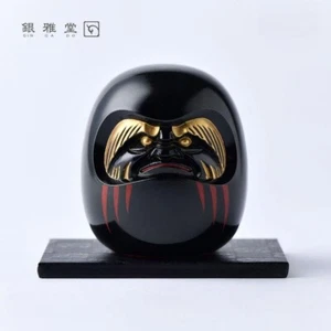 Japanische schwarze Daruma Puppe Glück Glück Sicherheit KEIN BÖSES Geschenk Made in Japan - Bild 1 von 3