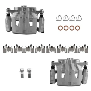 Front Disc Brake Caliper with Bracket & Hardware Pair For Toyota Highlander 2011 - Picture 1 of 17