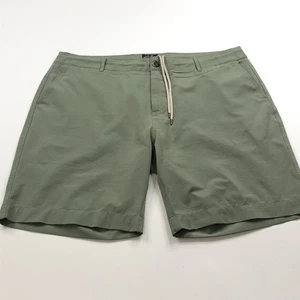 Faherty All Day Shorts 42 (Fit 42In) Stretch Flat Front Chino Green MSC0012 - Picture 1 of 10