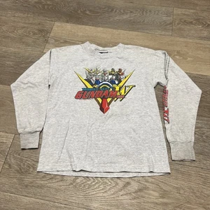 Gundam Wing Vintage Mobile Suit T-Shirt Tee Anime 90s Y2K Vintage grau Youth Medium - Bild 1 von 11