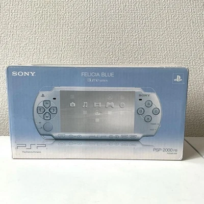 Sony PlayStation Portable PSP 2000 Felicia Blue Console Boxed Japan Tested F/S - Image 1 of 4