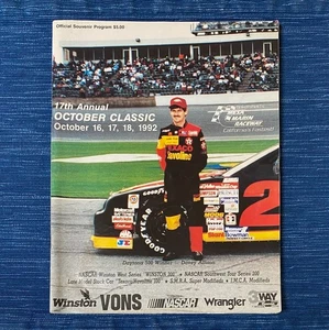 Vtg Signed 16 Autos Bakersfield Mesa Marin Raceway Nascar Auto Race Program 1992 - Picture 1 of 11