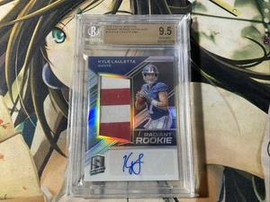 2018 Spectra Radiant Rookie Signatures /99 Kyle Lauletta BGS 9.5 AUTO Patch RC - Picture 1 of 9