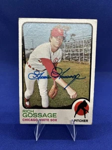 1973 Topps RICH GOOSE GOSSAGE RC AUTO #174 White Sox HOF BEAUTY AUTOGRAPH - Picture 1 of 2