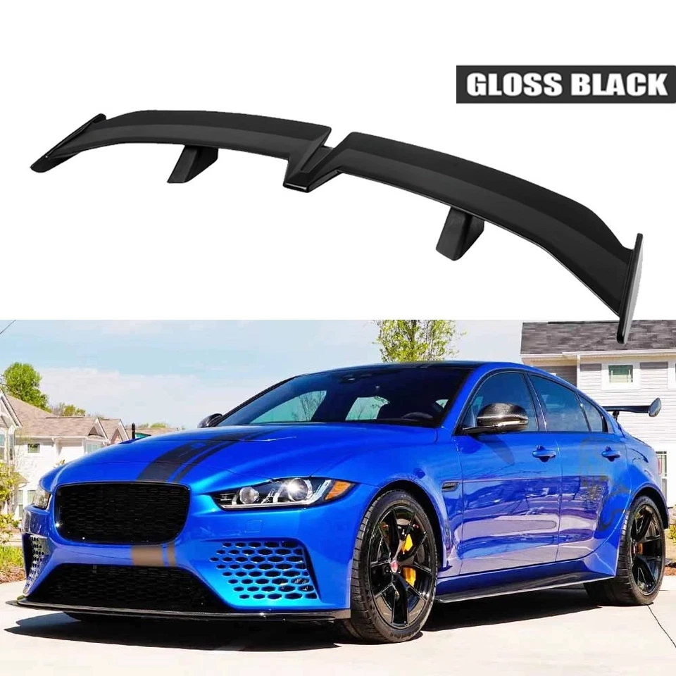 For Jaguar XE XF XFR 55" Rear Trunk Spoiler PRO Racing Rear GT Wing Gloss+Black Foto 1 de 4