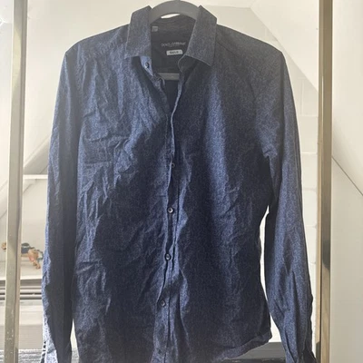 Camisa de vestir negra para hombre Dolce & Gabbana 15,5/39 Foto 1 de 2