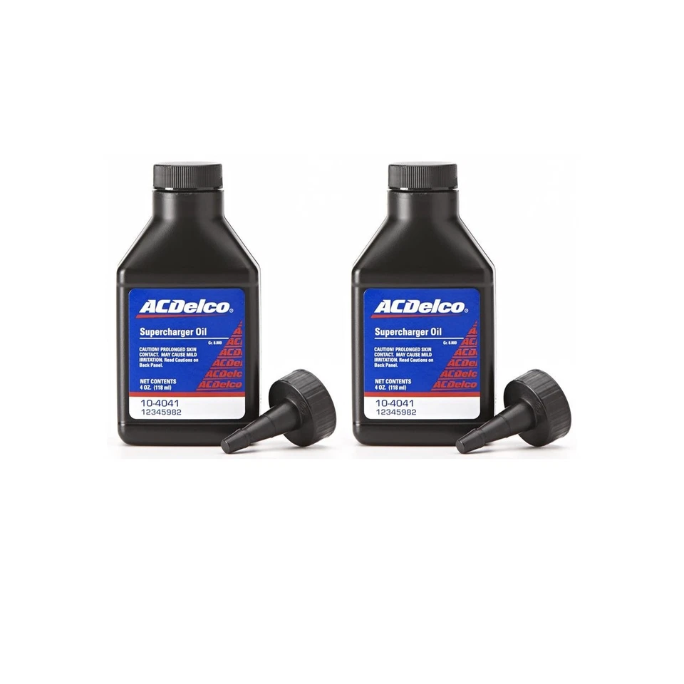 (2) 4 oz Bottles of Genuine GM OEM AC Delco Supercharger Oil Synthetic 12345982 - Image 1 of 4