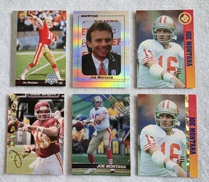 Joe Montana Football 6 Card Lot Showtime Ballstreet Sports Stars Upper Deck - Picture 1 of 8