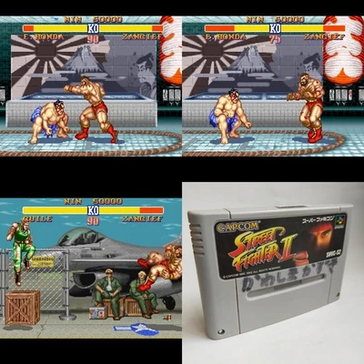 Street Fighter II Capcom pre-owned Nintendo Super Famicom SFC SN - Image 1 of 4