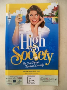 High Society Playbill ROBYN HURDER / MAX CLAYTON / ANDREW DURAND Ogunquit 2025 - Foto 1 di 4