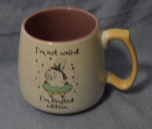 Fun Unicorn & Stars Coffee Mug "I’m Not Weird I’m Limited Edition" - Picture 1 of 2