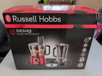 RUSSELL HOBBS Standmixer Küchenmaschine 24730-56 Desire Food Processor 600W rot - Bild 1 von 4