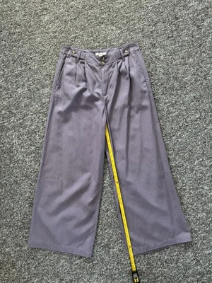 Pantalones de pierna ancha Madewell Petite Harlow talla 6 para mujer color lila Foto 1 de 4