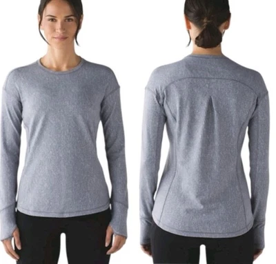 ULULEMON Outrun Running Luon Suited Long Sleeve Shirt Pullover! 6 - Image 1 of 4