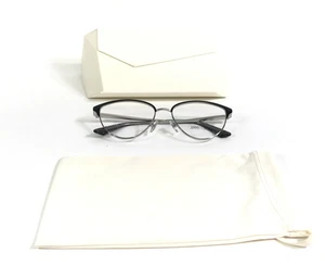 Jimmy Choo Eyeglasses Frames JC2002 3016 Black Silver Cat Eye Full Rim 53-16-140 - Picture 1 of 13