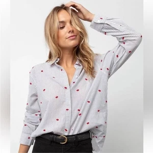 Rails Taylor Flocked Kisses Button Down - Picture 1 of 5