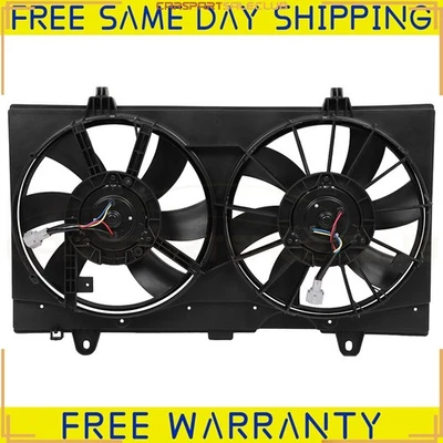 For 2007-12 Nissan Sentra Electric Radiator Condenser Cooling Dual Fan Assembly - Image 1 of 4