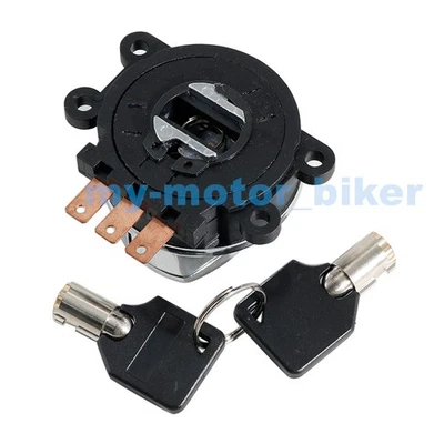 Kit de interruptor de llave de encendido cromada para Harley-Davidson Dyna Low Rider EFI 2004-2005 Foto 1 de 4