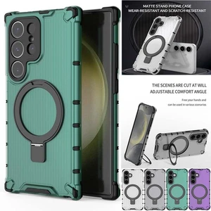 Armor Ring Stand Phone Case For Samsung A56 A55 A54 A36 A14 A25 A34 A15 A35 A13 - Picture 1 of 16