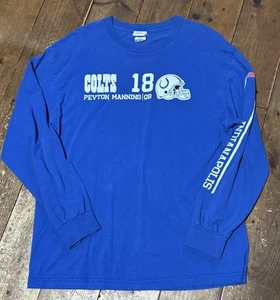 Vintage Y2K NFL Team Apparel Indianapolis Colts Long Sleeve Tee T-shirt Large - Picture 1 of 4