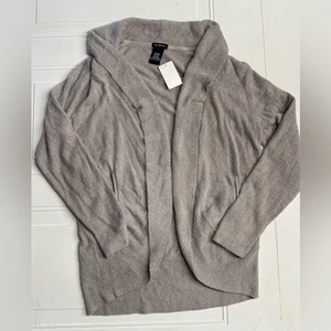 Cárdigan suéter Max & Mia nuevo con etiquetas para mujer frente abierto gris nailon viscosa talla XXL - Imagen 1 de 5