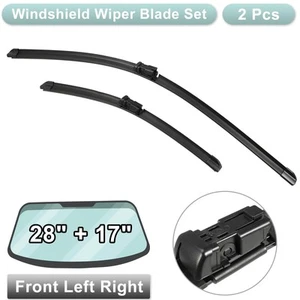 2pcs 28"+17" Front Pair Windshield Wiper Blade Set for Jaguar XE 2015-2019 - Picture 1 of 6