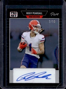 2023 Pro Set Pure Ricky Pearsall Auto Clear Silver Spectrum #7/10 Gators - Picture 1 of 2