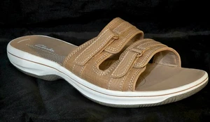 CLARKS CLOUDSTEPPERS Breeze Piper Women’s Slide Sandals Size 8 - RETAIL $55 - Picture 1 of 9