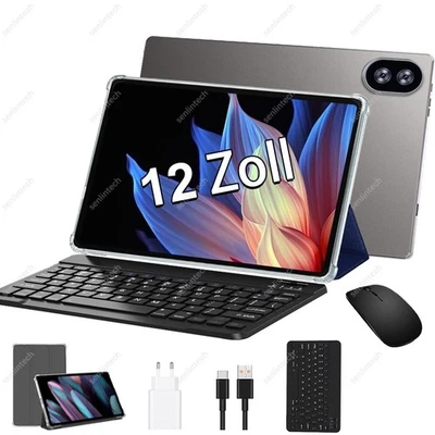 SENLINTECH Gaming Tablet 12 Zoll 2.0K 16GB RAM+128GB ROM 13MP+8MP 5G WlFl HD IPS 7000mAh