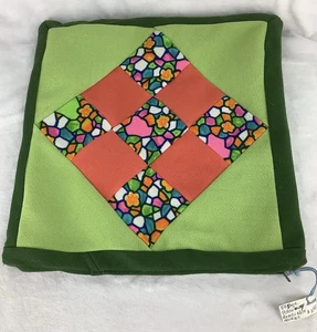 Vintage Quilted Pillow Cover Zippered FWT251015/TWD - Picture 1 of 5